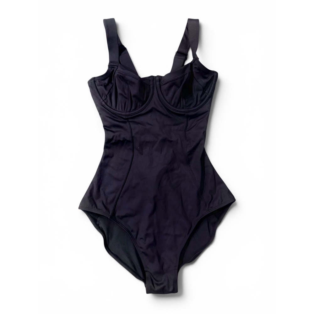 TA3 Lifty One Piece Swimsuit Black Lace-Up Back Shaping Small Reg/Long B/C Cup